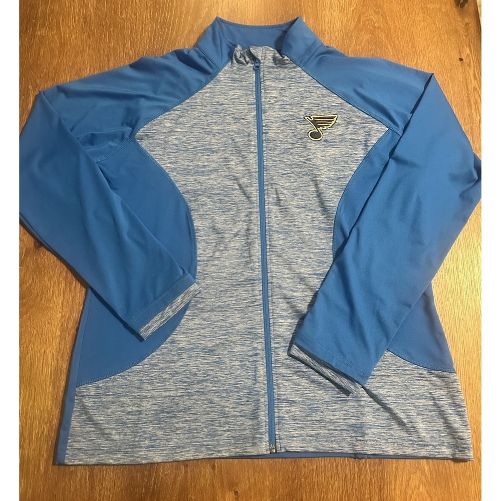 Women's St. Louis Blues Full Zip Jacket XXL Blue Never Worn!